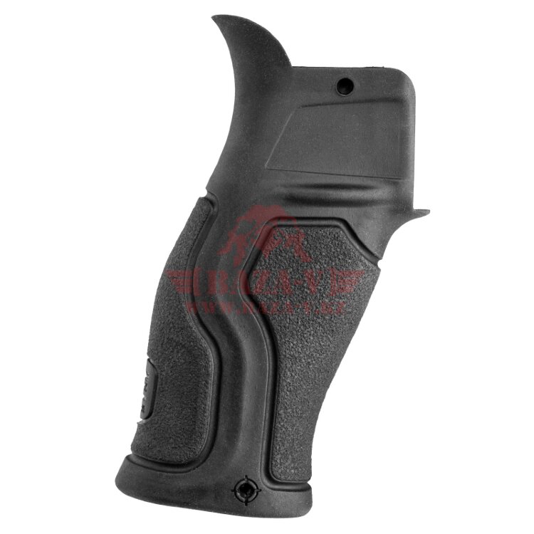Пистолетная рукоятка для AR-10/-15, M4/M16, SR-25 FAB-Defense GRADUS, прорезиненная, с уменьшенным углом (Black)