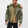 Куртка унисекс аляска Alpha Industries N-2B Short Waist Parka (Sage Green)