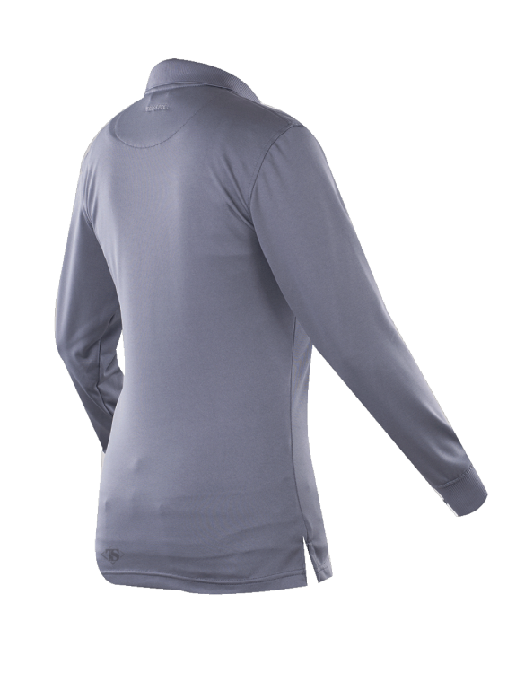 Женское Поло с длинным рукавом TRU-SPEC Ladies' 24-7 SERIES® Performance Polo 100% Jersey Knit Polyester (Steel Grey)