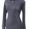 Женское Поло с длинным рукавом TRU-SPEC Ladies' 24-7 SERIES® Performance Polo 100% Jersey Knit Polyester (Steel Grey)
