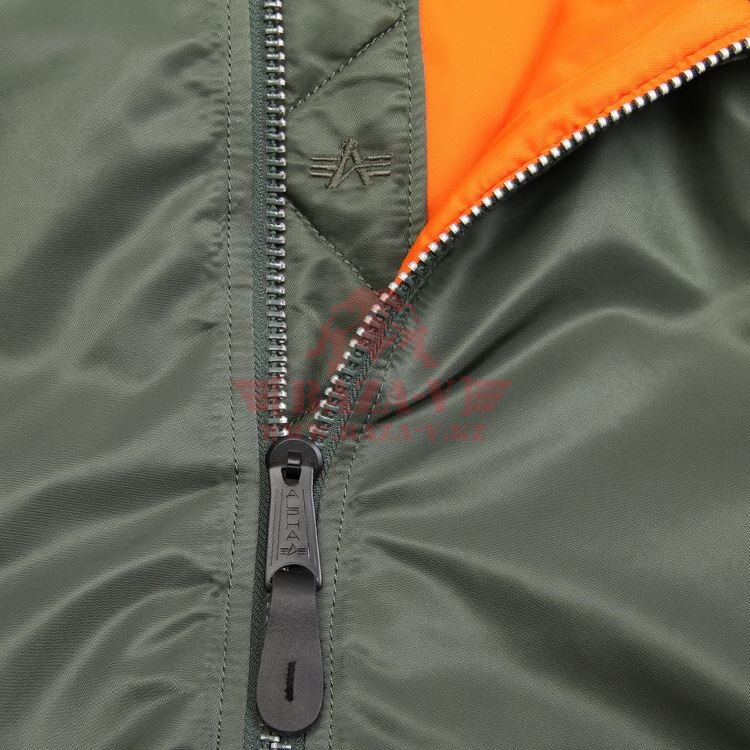 Куртка-бомбер Alpha Industries Hooded Ma-1 (Sage Green)