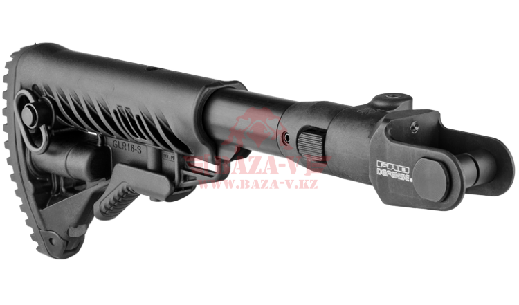 Приклад телескопический, складной FAB-Defense M4-AKMS (Black)