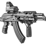 Приклад телескопический, складной FAB-Defense M4-AKMS (Black)