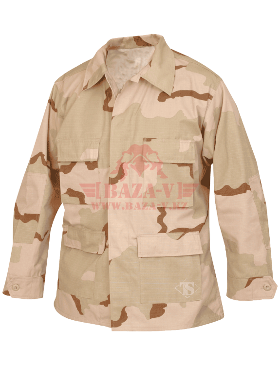 Китель классической полевой формы TRU-SPEC Classic BDU Coat (CAMO) 50/50 Cordura® NyCo RipStop (Desert-3-Color)