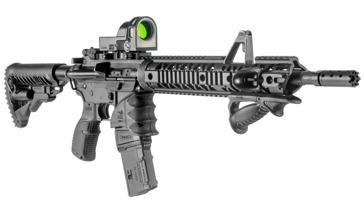 Стяжка для 2 магазинов AR-15/M4/M16 на 10 патронов FAB-Defense OMC KIT с 2 магазинами Ultimag 10R