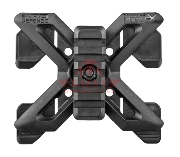 Крепление MOLLE FAB-Defense RPR MOLLE с планкой Пикатинни (Black)