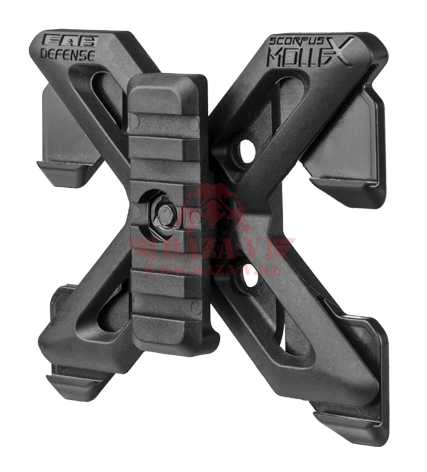 Крепление MOLLE FAB-Defense RPR MOLLE с планкой Пикатинни (Black)