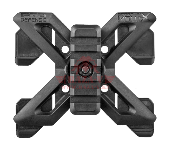 Крепление MOLLE FAB-Defense RPR MOLLE с планкой Пикатинни (Black)