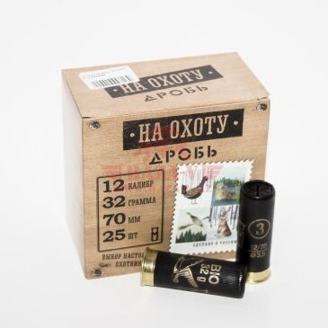 Патрон охотничий Grand Patron "На Охоту" 12/70, дробь №4, БИОР, 32г