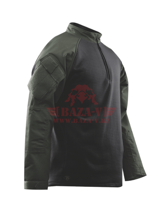 Теплая тактическая рубашка TRU-SPEC TRU® 1/4 Zip Winter Combat Shirt 65/35 PC RipStop (Olive drab)