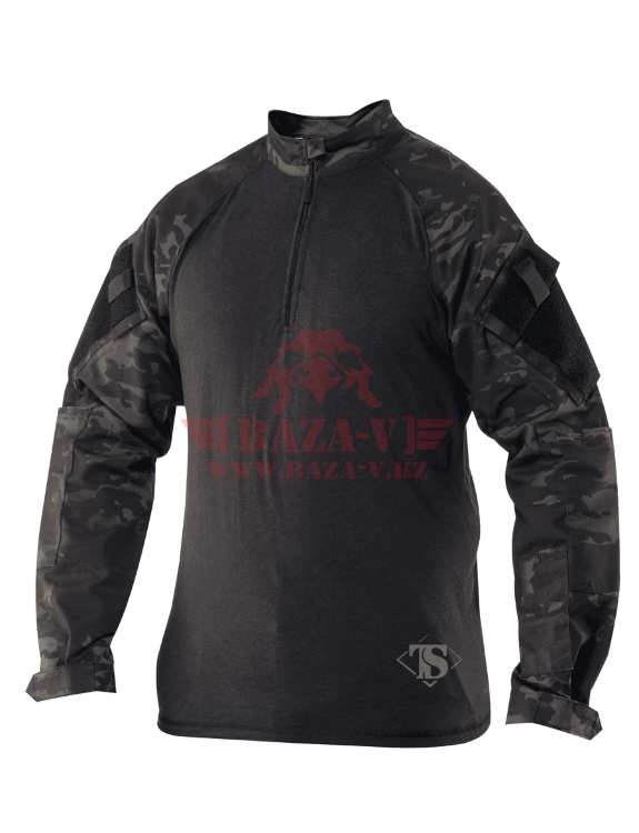 Тактическая рубашка TRU-SPEC TRU® 1/4 Zip Combat Shirt (Multicam) 50/50 Cordura® NyCo Ripstop (Multicam Black)