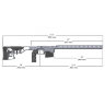 Шасси для Tikka T3 SA MDT ACC Chassis RH (GRY)