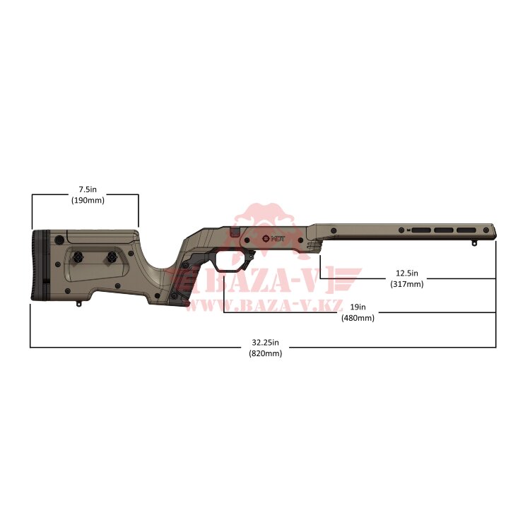 Шасси для Tikka T3 SA MDT XRS Chassis RH (FDE)
