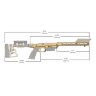 Шасси для Remington 700 SA MDT LSS-XL Gen2 Carbine Interface Chassis RH (Black)