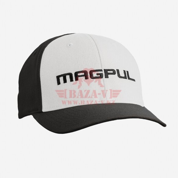 Бейсболка Magpul® Wordmark Stretch Fit MAG1103-105 (White/Black)