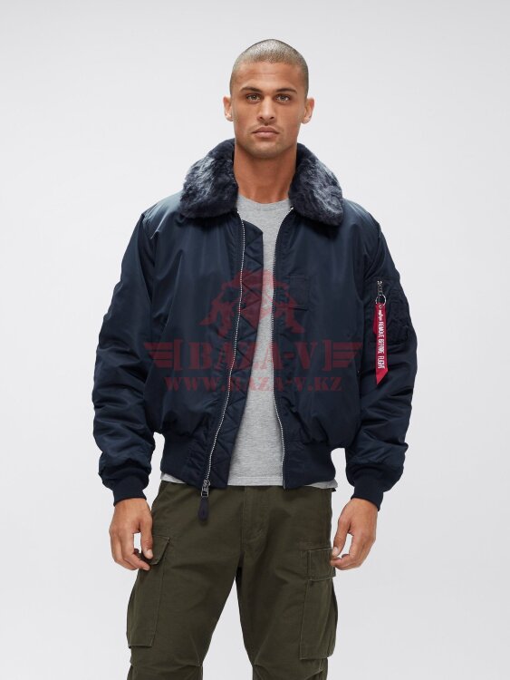 Куртка-бомбер Alpha Industries B-15 Flight Jacket (Replica Blue)