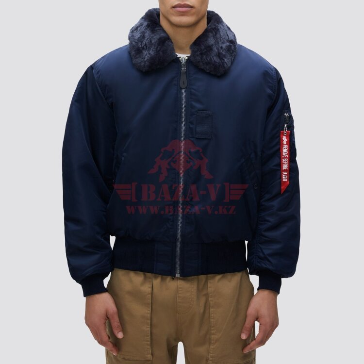 Куртка-бомбер Alpha Industries B-15 Flight Jacket (Replica Blue)