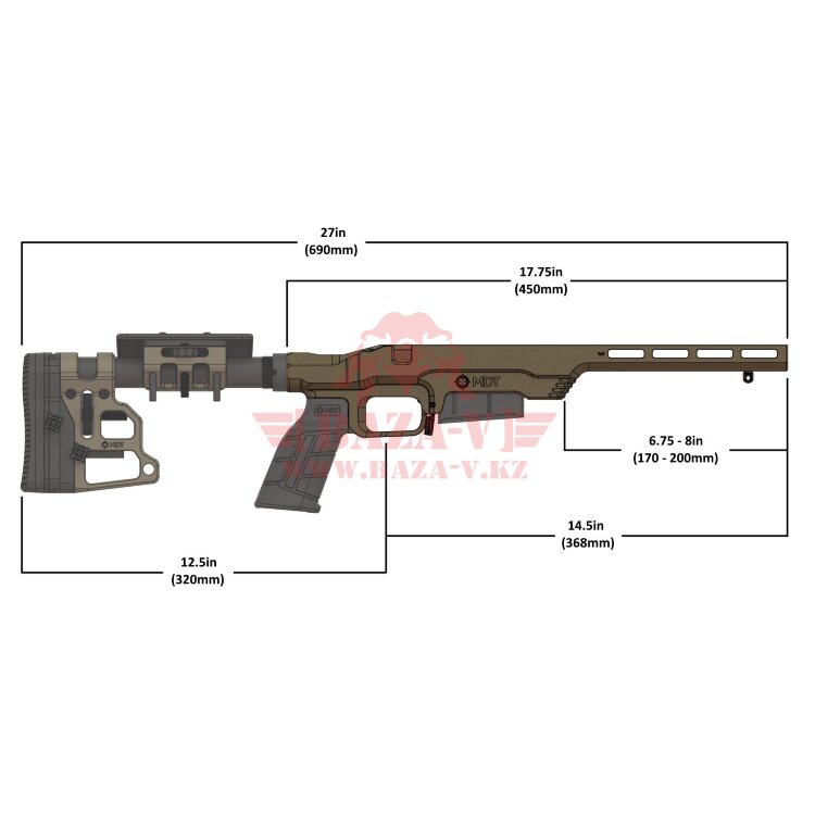 Шасси для Remington 700 SA MDT LSS Gen2 Chassis RH (FDE)