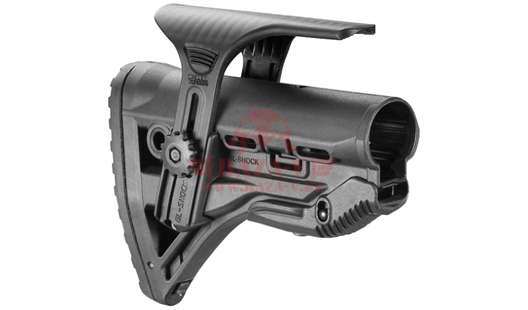 Приклад FAB-Defense GL-SHOCK CP с регулируемым подщечником и компенсатором отдачи