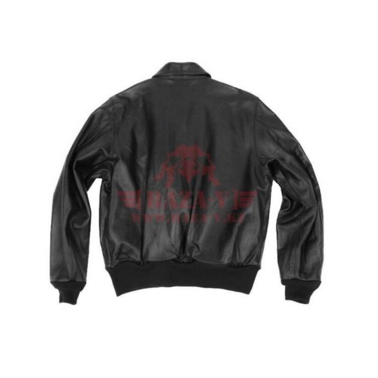 Кожаная куртка-бомбер Alpha Industries A-2 (Black)