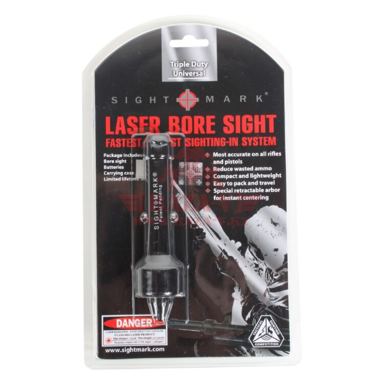 Универсальная лазерная пристрелка оружия .17-.50 Sightmark® Red Laser Boresight (SM39024)