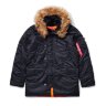 Зимняя куртка-парка Аляска Alpha Industries SLIM FIT N-3B (Black/Orange)