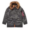 Куртка-парка Alpha Industries SLIM FIT N-3B (Replica Grey/Orange)