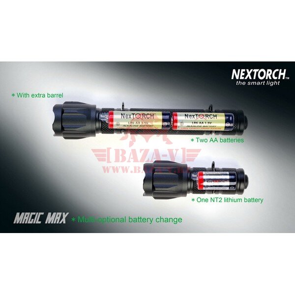 Тактический подствольный водонепроницаемый фонарь NexTORCH Magic Max, светодиод 35 люмен